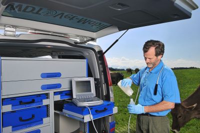 Werbeaufnahme Vet-Mobil für die Wirtschaftsgenossenschaft deutscher Tierärzte von Fotograf Daniel Möller aus Hannover