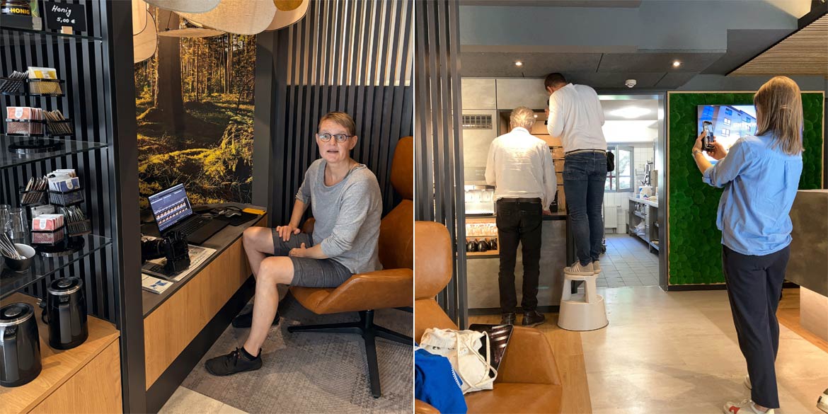 Making-of-Bild von Imageaufnahmen für das Hotel im Werkhof Hannover mit Fotograf Daniel Möller aus Hannover