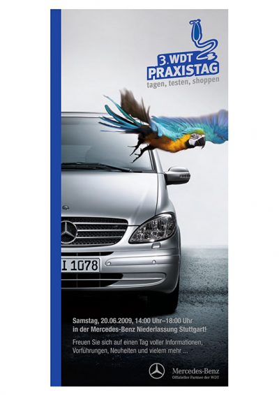 Layout Wirtschaftsgenossenschaft deutscher Tierärzte mit Anzeigenmotiv von Fotograf Daniel Möller aus Hannover