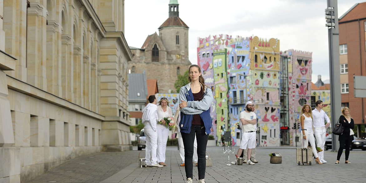 Making-of-Bild Anzeigenmotiv Braunschweig bittet zu Tisch mit Fotograf Daniel Möller Hannover