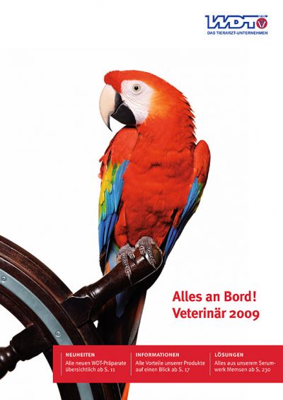 Layout Wirtschaftsgenossenschaft deutscher Tierärzte mit Anzeigenmotiv von Fotograf Daniel Möller aus Hannover