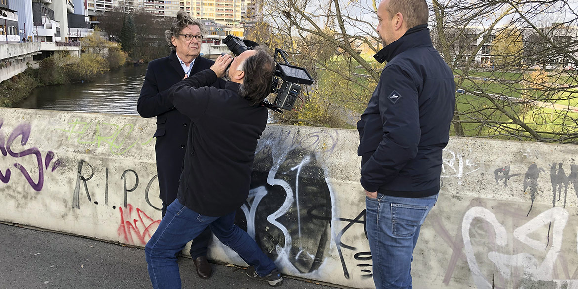 Making-of-Bild Video-Dreh Showreel Karl-Heinz Biegler mit Best Company Video und Fotograf Daniel Möller aus Hannover