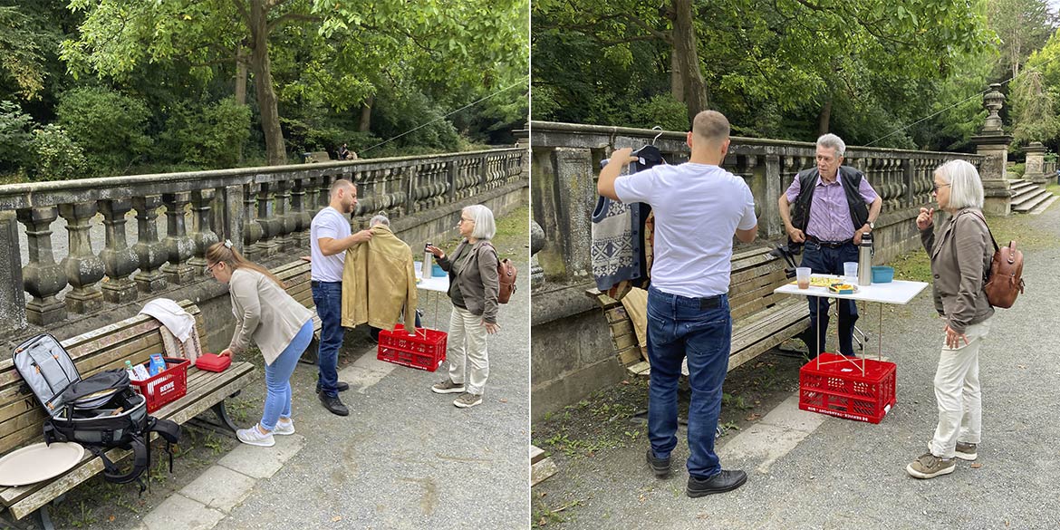 Making-of-Bild von Image- und Portraitaufnahmen für die "TagesGefährten" mit Fotograf Daniel Möller aus Hannover