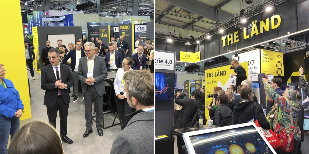 Making-of-Bild von Reportageaufnahmen des Messestands von Baden-Württemberg "The Länd" auf der HM 2026 mit Fotograf Daniel Möller aus Hannover