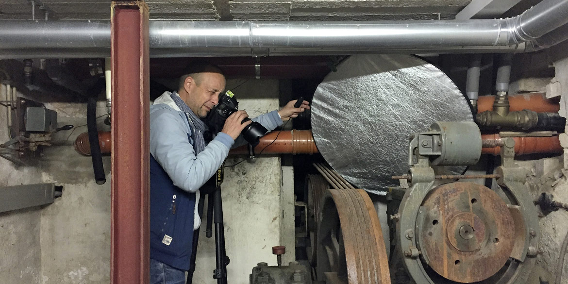 Making-of-Bild Aufnahmen historische Details Werkof Hannover Fotograf Daniel Möller Hannover