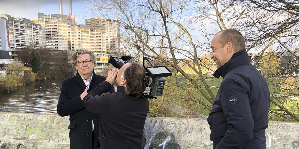 Making-of-Bild Video-Dreh Showreel Karl-Heinz Biegler mit Best Company Video und Fotograf Daniel Möller aus Hannover