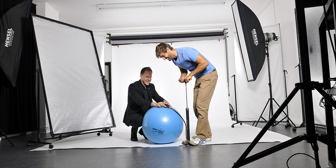 Making-of-Bild Fotoshooting Kampagnenmotive "Therapie" MediFox GmbH Fotograf Daniel Möller Hannover