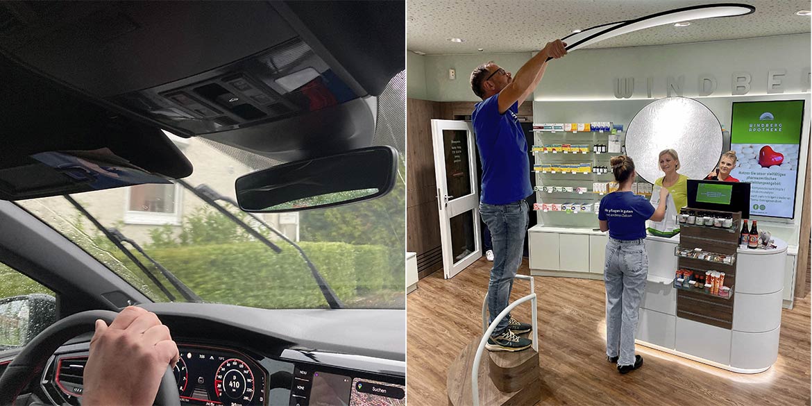 Making-of-Bild von Imageaufnahmen für IPS Ihre Pflege Sachsen GmbH in Dresden mit Fotograf Daniel Möller aus Hannover