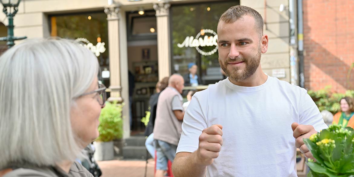 Making-of-Bild von Image- und Portraitaufnahmen für die "TagesGefährten" mit Fotograf Daniel Möller aus Hannover