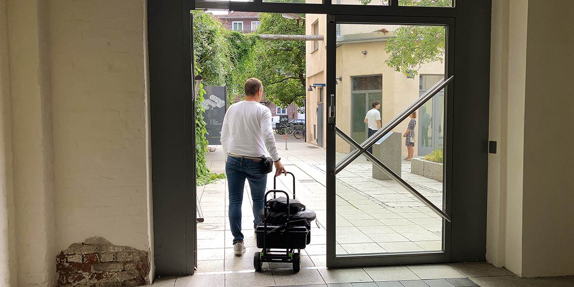 Making-of-Bild von Imageaufnahmen für das Restaurant im Werkhof Hannover mit Fotograf Daniel Möller aus Hannover