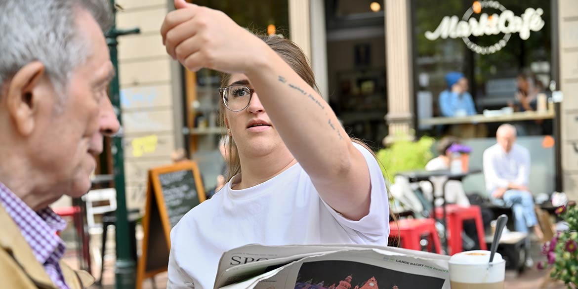 Making-of-Bild von Image- und Portraitaufnahmen für die "TagesGefährten" mit Fotograf Daniel Möller aus Hannover