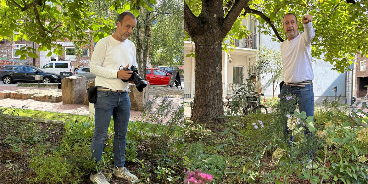 Making-of-Bild von Imageaufnahmen für das Restaurant im Werkhof Hannover mit Fotograf Daniel Möller aus Hannover