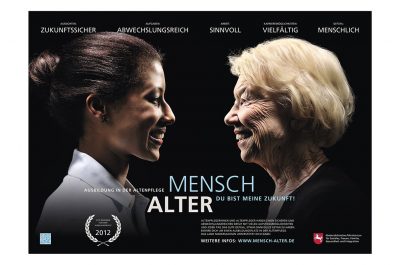 Plakat Werbekampagne "Mensch Alter - Du bist meine Zukunft" von Fotograf Daniel Möller Hannover