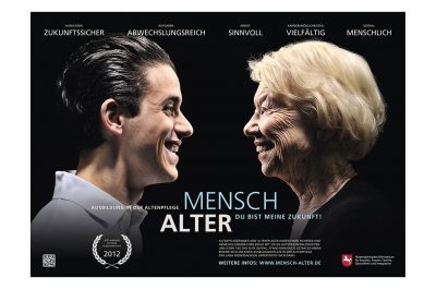 Plakat Werbekampagne "Mensch Alter - Du bist meine Zukunft" von Fotograf Daniel Möller Hannover