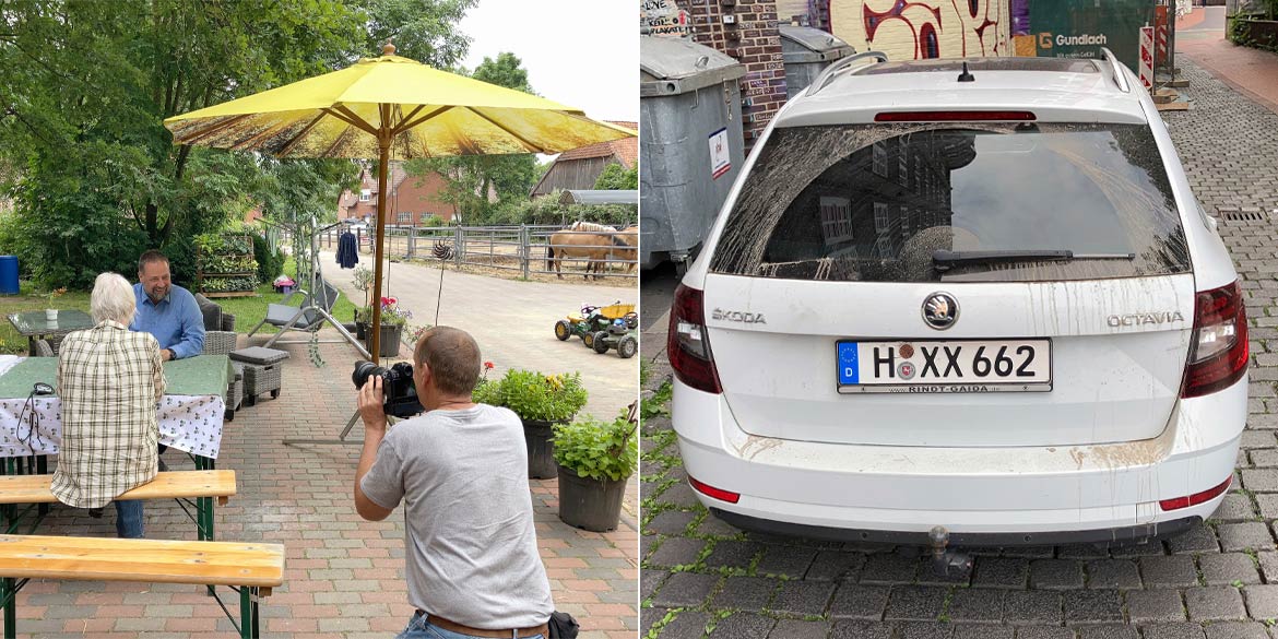 Making-of-Bild von Businessportraits von Dr. Holger Hennies für den Landvolk Niedersachsen Landesbauernverband e.V. Hannover mit Fotograf Daniel Möller aus Hannover