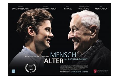 Plakat Werbekampagne "Mensch Alter - Du bist meine Zukunft" von Fotograf Daniel Möller Hannover