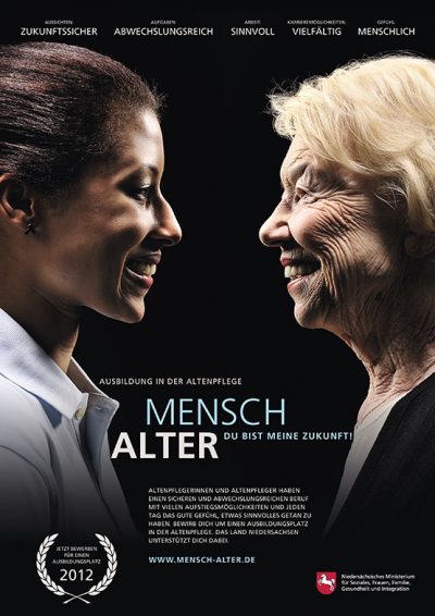 Plakat Werbekampagne "Mensch Alter - Du bist meine Zukunft" von Fotograf Daniel Möller Hannover