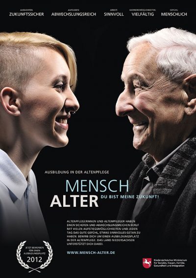 Plakat Werbekampagne "Mensch Alter - Du bist meine Zukunft" von Fotograf Daniel Möller Hannover