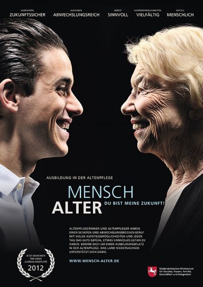 Plakat Werbekampagne "Mensch Alter - Du bist meine Zukunft" von Fotograf Daniel Möller Hannover