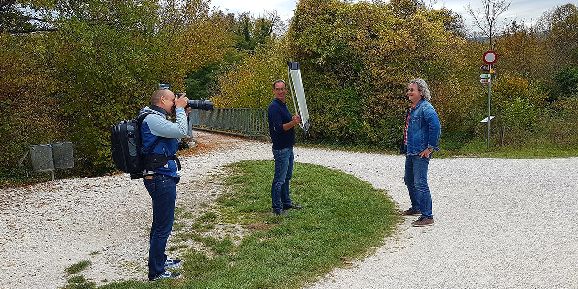 Making-of-Bild Portraitaufnahmen Patient-Visibility-Projekt der Genzyme GmbH mit Fotograf Daniel Möller aus Hannover