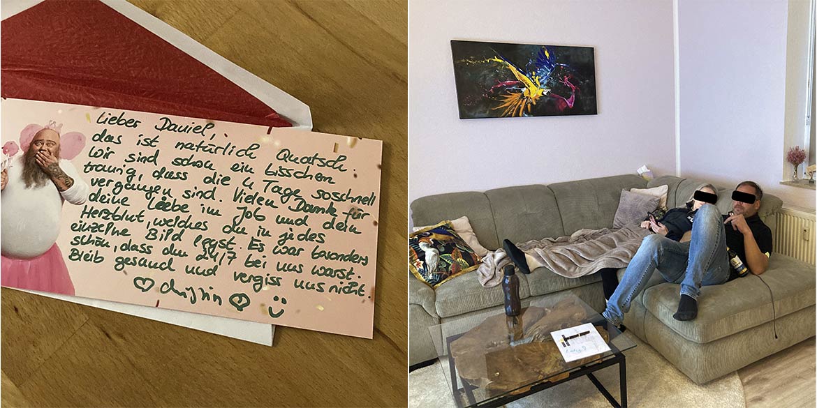 Making-of-Bild von Imageaufnahmen für IPS Ihre Pflege Sachsen GmbH in Dresden mit Fotograf Daniel Möller aus Hannover