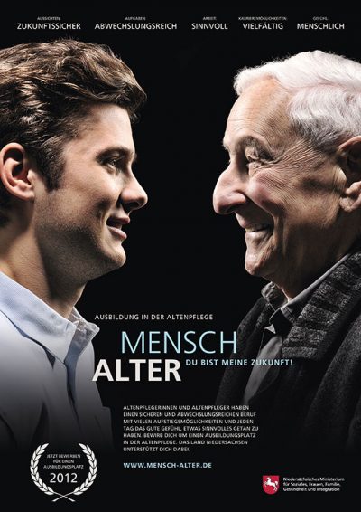 Plakat Werbekampagne "Mensch Alter - Du bist meine Zukunft" von Fotograf Daniel Möller Hannover