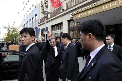 Reportageaufnahmen Hannover-Besuch chinesischer Premierminister Wen Jiabao Kastens Hotel Luisenhof von Fotograf Daniel Möller