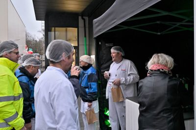 Reportageaufnahme von der Eröffnung "The Oat Factory" von frischli Milchwerke GmbH und H. & J. Brüggen KG von Fotograf Daniel Möller aus Hannover
